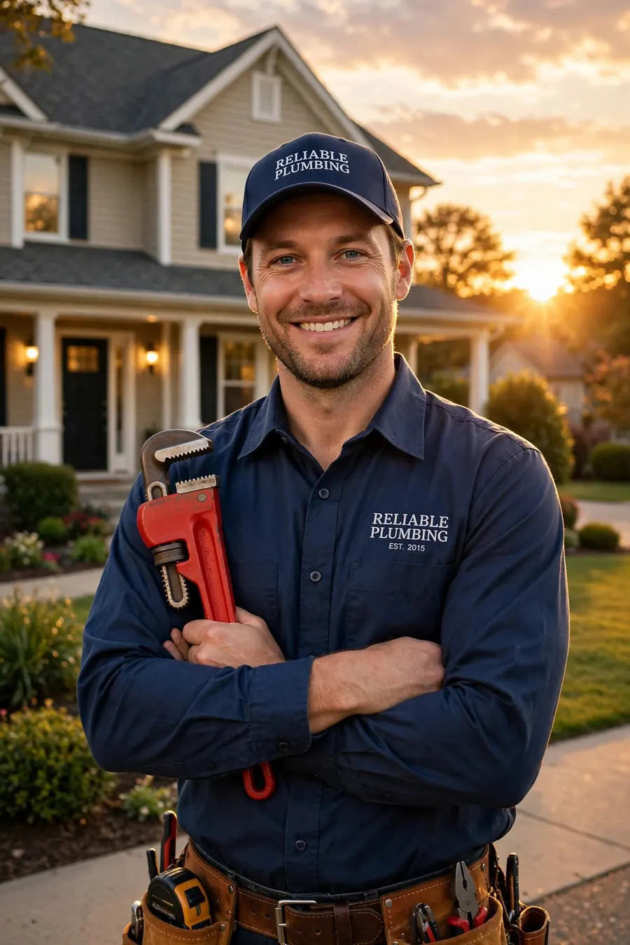 Plumber at work in a Glen Allen, VA home